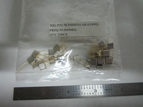 Lot 25 pcs quartz crystals resonators frequency standard 50 mhz hc-43 for sale