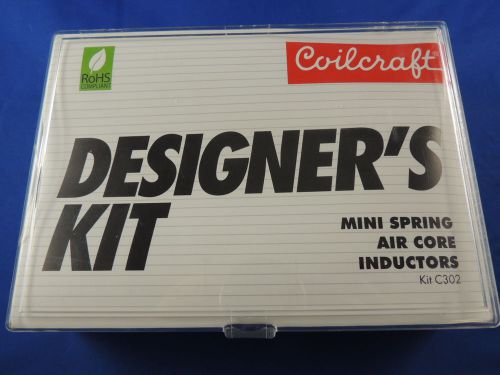 COILCRAFT C302 MINI SPRING AIR CORE INDUCTORS DESIGNER&#039;S KIT NEW UNUSED