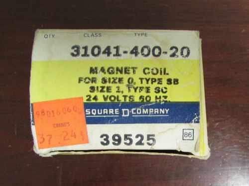 Square d size 1 type sb coil 24 volt 31041 400 20 for sale