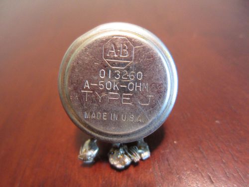 Allen bradley 013260 a-50k-ohm type j potentiometer for sale