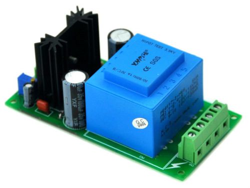 Power Supply Module, 115/230Vac to 1.5 ~ 15.8Vdc, 210mA, Adjustable Regulator.