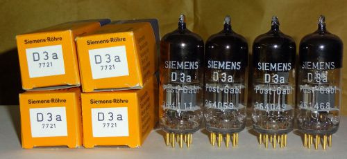 4 tubes Siemens D3a 7721 look new in box  (t150)