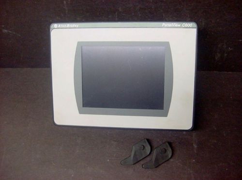 Allen bradley 2711c-t6c ser c panelview c600 clean touchscreen 2010 date plc #3 for sale