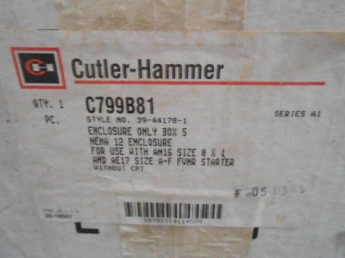 Eaton Cutler-Hammer NEMA12 ENCLOSURE SIZE 00 - 1