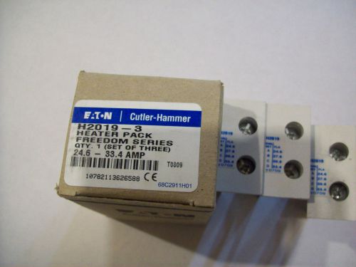 3 pack  - cutler hammer h2019 motor starter thermal unit overload heater new for sale
