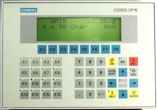 Siemens simatic COROS OP 15-C2 operator panel 6AV3515-1MA22-1AA0