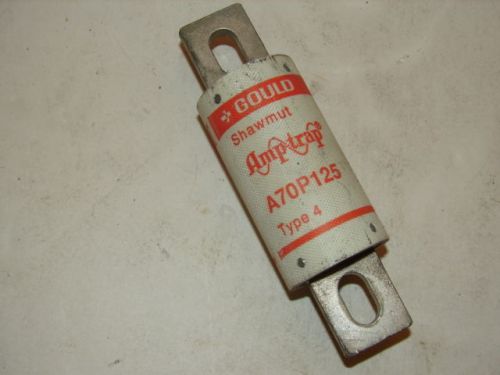 Gould shawmut a70p125 semiconductor fuse 125a 700vac 150c ****xlnt**** for sale