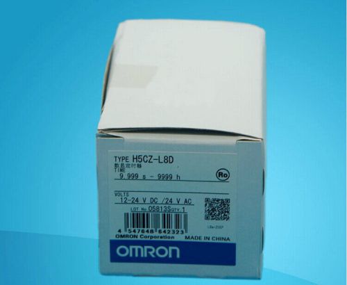 Omron timer h5cz-l8d 12-24vdc 24vac new in box for sale
