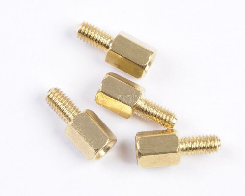 25pcs m3 male 6mm x m3 female 6mm m3 6+6 brass standoff spacer for sale