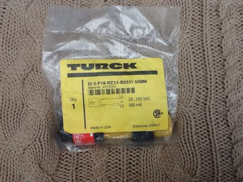 Turck BI 5-P18-RZ3X-B2331 2-Wire 20-250 Volt AC Proximity Switch 50MM