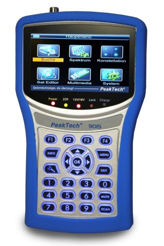 Peaktech p9015 dvb-s2 sat level meter with tft-color display, mod: qpsk, 8psk for sale