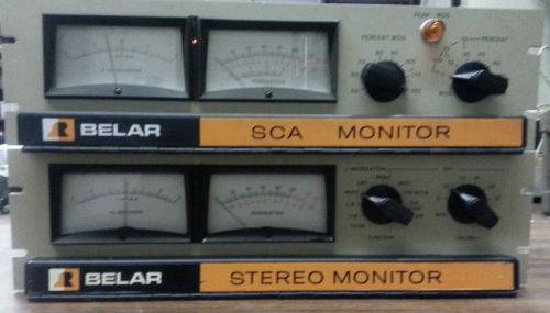 Package Deal! Belar SCM-1 SCA Monitor&amp; FMS-1 Stereo Monitor