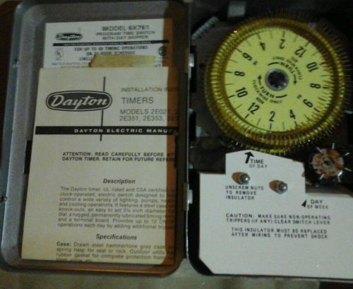 Dayton 6X757 Time Switch with contacts