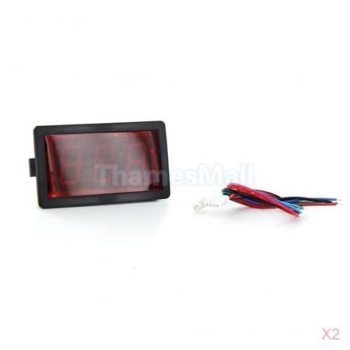2x 0.8&#034; Red LED Display 0~999 Up/Down Digital Counter Totalizer Meter DC 5V-28V