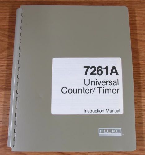 NOS FLUKE 7261A UNIVERSAL COUNTER/TIMER INSTRUCTION MANUAL NEW CONDITION 