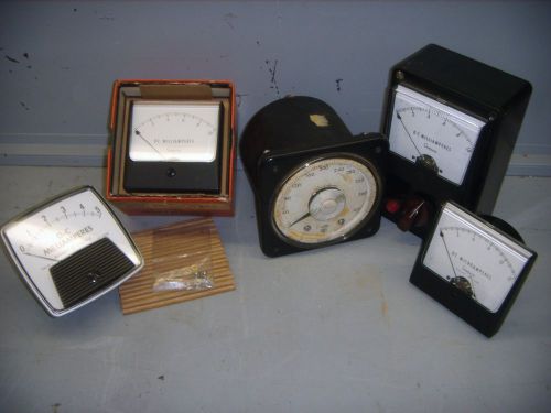 Old vintage simpson &amp; ge  amp microampere milliampere gauges for sale