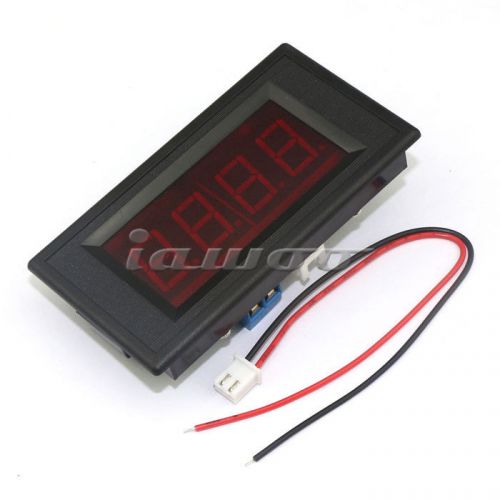 4 digit Red LED 10A DC Digital Ammeter Ampere Panel Current Meter Direct Measure