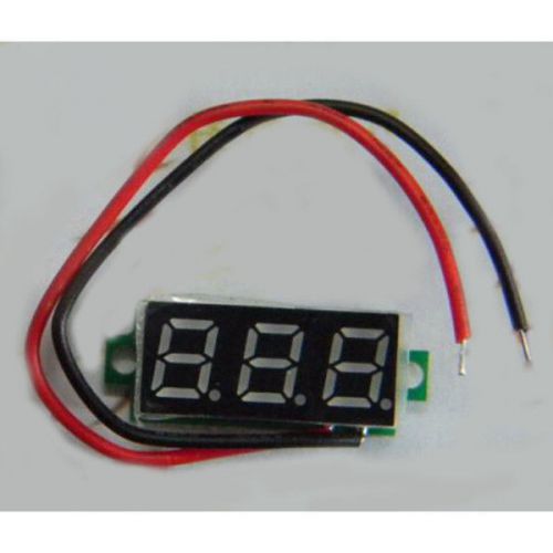 2X 0.28&#034; Voltage Measurement Panel Meter Voltmeter 3.5-30V DC LED Digital Motor