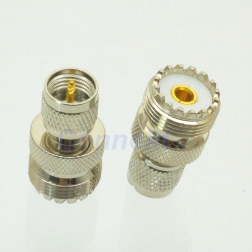 1pce uhf so239 female jack to mini uhf m male plug rf coaxial adapter connector for sale