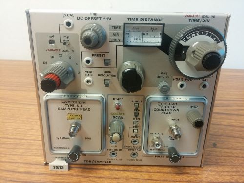 Tektronix 7S12 TDR/Sampler with S-4 Sampling Head and S-51 Trigger Countdown