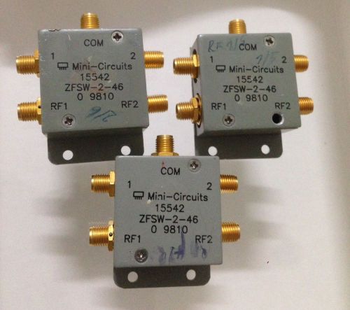 Mini-Circuits 15542  ZFSW-2-46  ( Lot of 3 units )