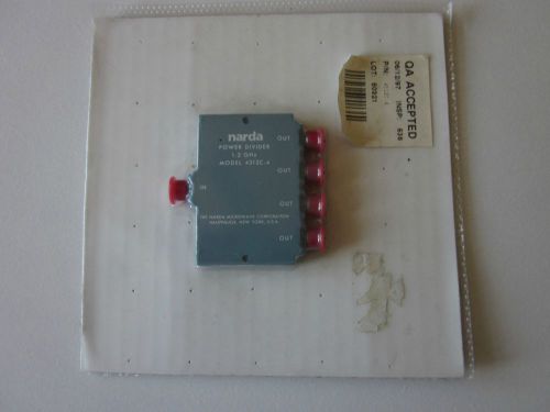 NARDA POWER DIVIDER  (1 - 2 GHz)  MODEL 4312C-4