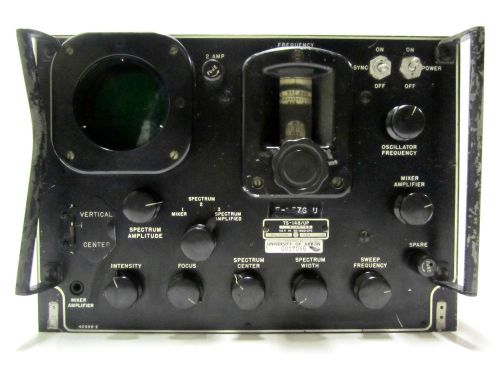 Vintage Spectrum Analyzer TS-148/UP Military Test Equipment Tube Electronics