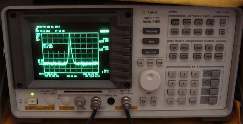 AGILENT - HP 8591C 1 MHz - 1.8 GHz CABLE TV ANALYZER W/ OPTIONS ! CALIBRATED !