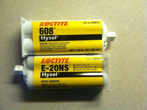 2 Tubes LOCTITE Hysol - BRAND NEW - (608 - E-20NS) FREE SHIPPING