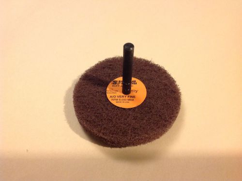 3&#034; x 1 ply x 1/4&#034; - buff and blend gp scrubber wheel -standard abrasives -880513 for sale