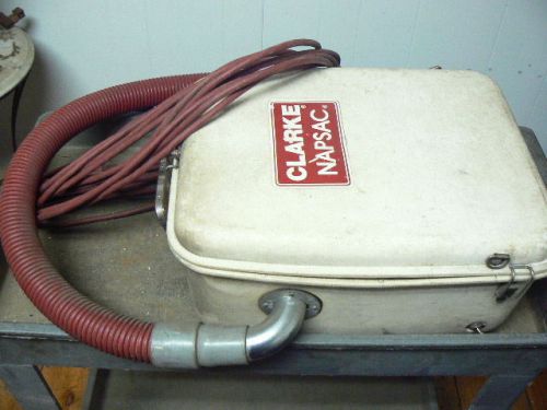 Clarke napsac 420 professional backpack vacuum w/hose &amp; bag, working condition for sale