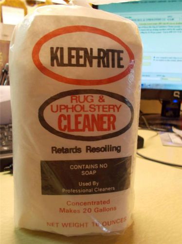 Kleen-rite rug &amp; upholstery cleaner powder commercial or home for sale
