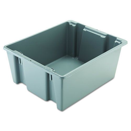 Rubbermaid commercial rcp1731gra palletote box, 19 gallon gray for sale