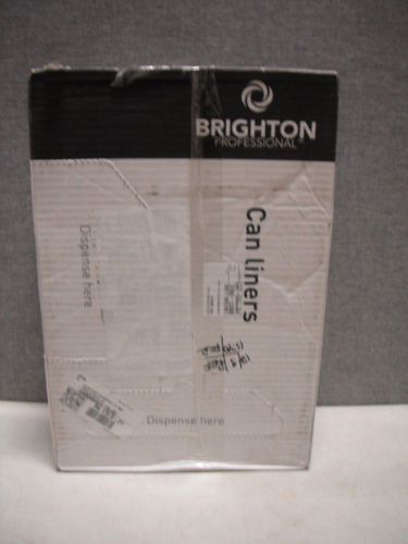 Brighton professional 12-16 gallon black can liners 24&#034; x 32&#034; 1000 case count for sale
