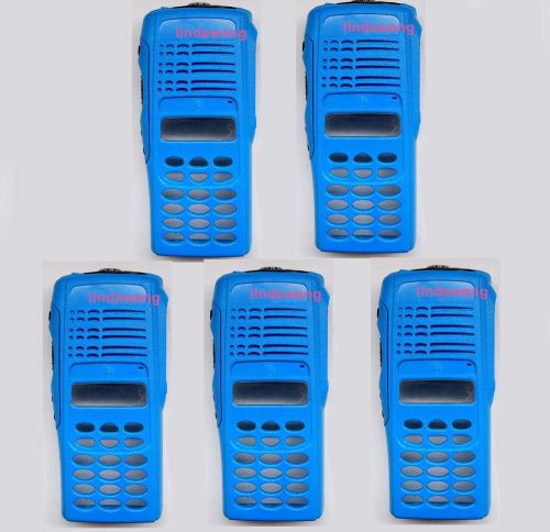5x Blue Refurbish Repair Kit Case Housing Cover For Motorola GP380 Walkie Talkie