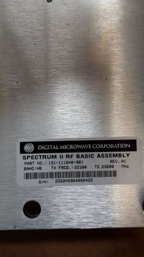 Dmc spectrum ii basic assembly *** 131-111840-901***  w/ dmc-141610 dmc-141699 for sale