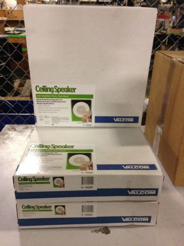 *Lot of 3 NEW* Valcom V-1020C Ceiling Speakers