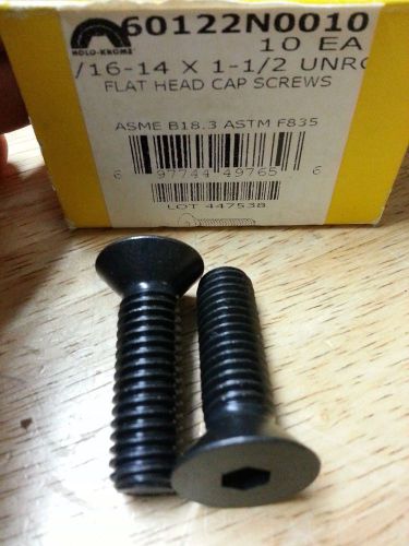 Flat head socket cap screw 7/16-14 x 1 1/2  2 boxes of 10 each for sale