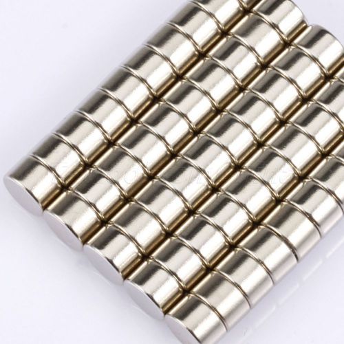 100Pcs N5 Round Cylinder Disc Strong Neodymium Magnets Rare Earth Craft 8mmx5mm