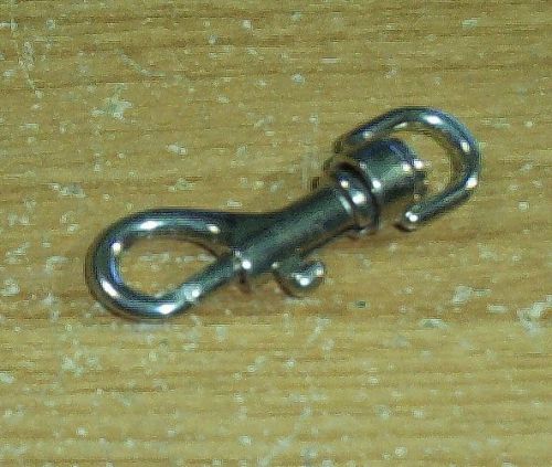 Swivel snap hook 2-5/16 inch steel for rope or strap 3/8 in snap eye for sale
