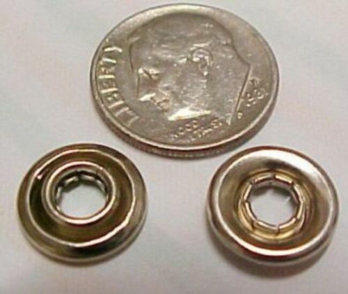Lot 300 stainless steel nickel snap sockets m4 #8 screw trim finish washers new for sale