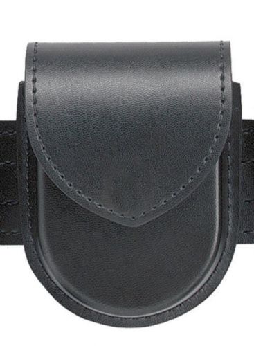 Safariland 290h-1-4hs black basketweave hidden snap flap double handcuff pouch for sale