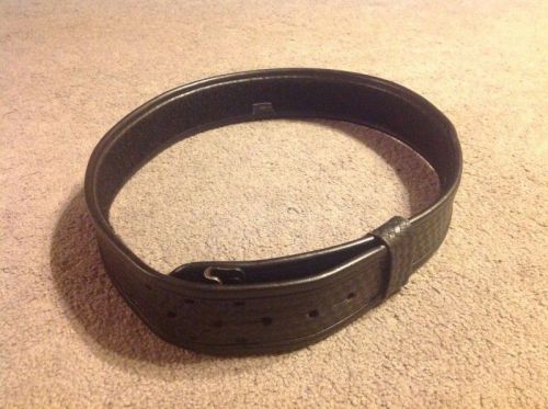 Bianchi 7960 AccuMold Elite Sam Browne POLICE DUTY BELT Size 28  BUCKLE MISSING