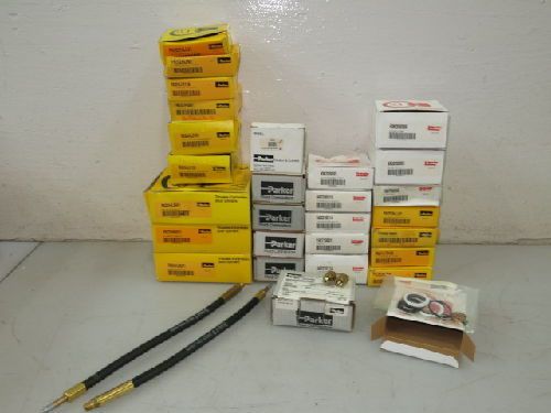 30 parker/schrader bellows hydraulic repair kits &amp; parts lot for sale
