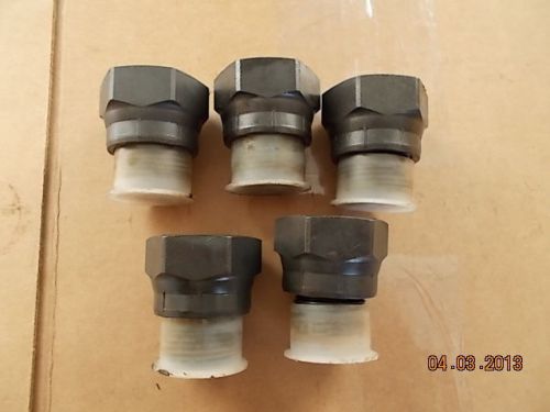 Five Parker 16-12 TRLON-S Face tube Hydraulic Fitting Caterpillar JD IH Case
