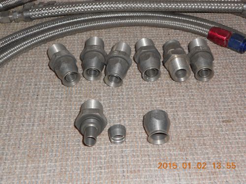Hydraulic fittings reusable stainless steel and braided hoses cheap!!!!!!!!!!!! for sale