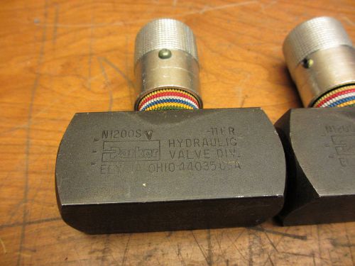 Parker n1200sv new old stock hydraulic flow control valve colorflow 5000psi for sale