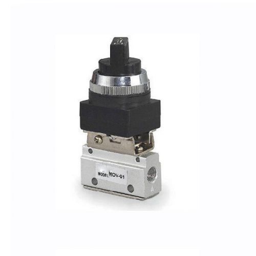 Pt 1/8&#034; 2 position 3 way air mechanical valve for controlling pilots mov-01 for sale