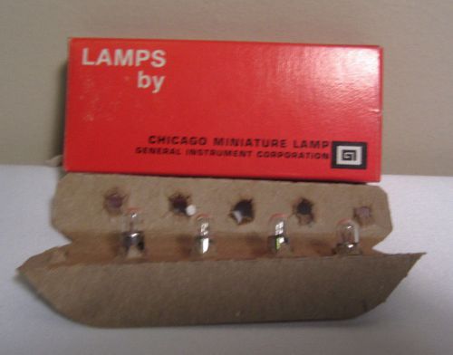 Box Of 4 Chicago Miniature CM-330 CM330 14V .08A Midget Flange Light Bulb Lamps