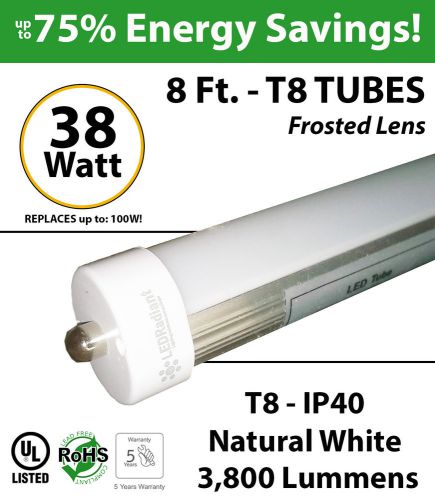 38 watt 8 ft 3800lm  led t8 tube natural white for sale